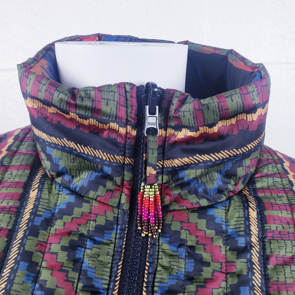 Farm Rio Reversible Puffer Jacket Patchwork Flora… - image 10